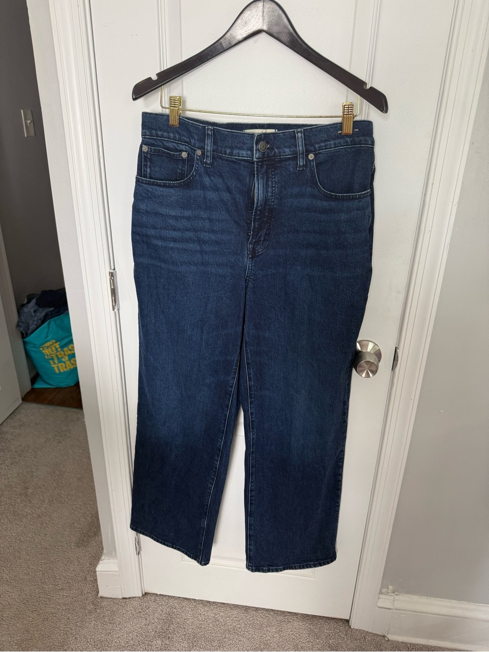 Madewell Dark Blue Wide-Leg Jeans
